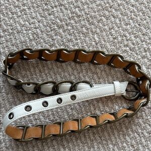 Moschino Metallic white Women's Belt